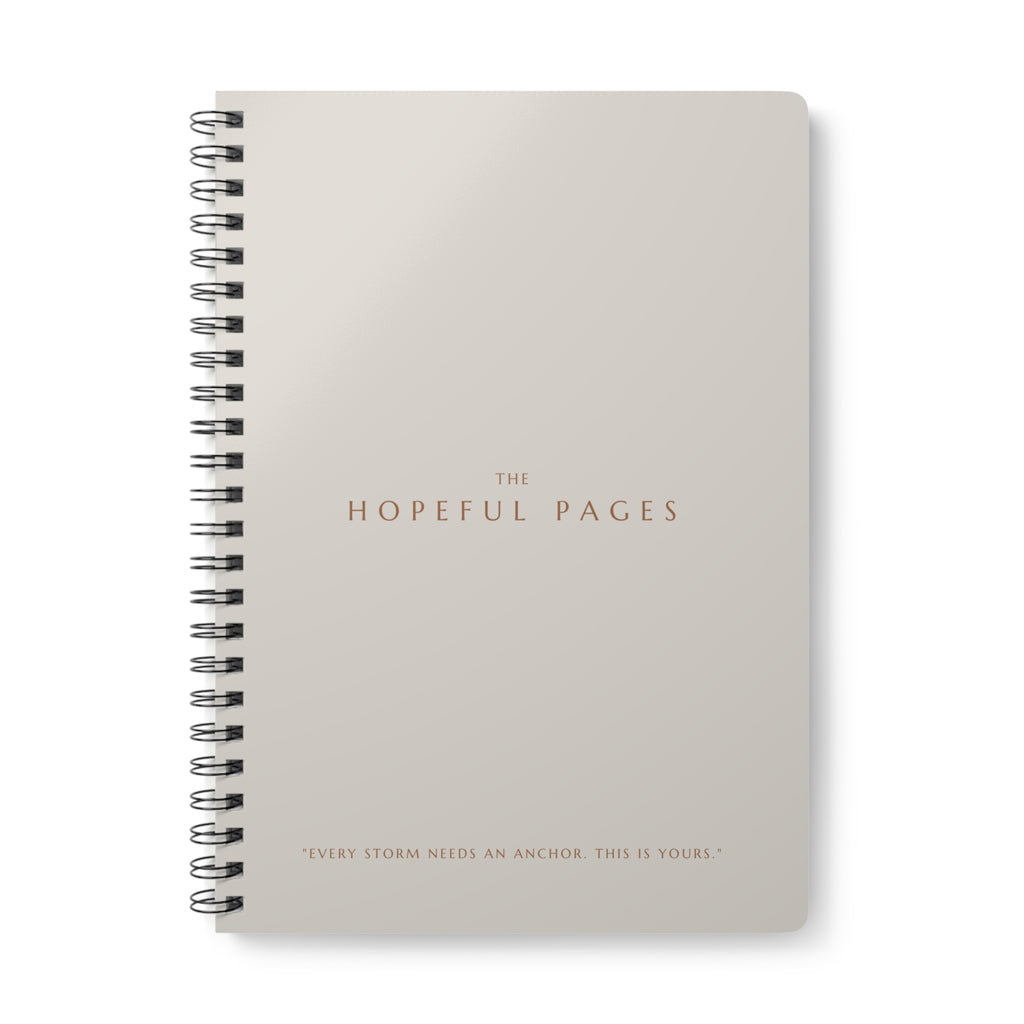Hopeful Pages A5 Wirobound Notebook — Softcover Lined Journal for Gratitude & Daily Notes
