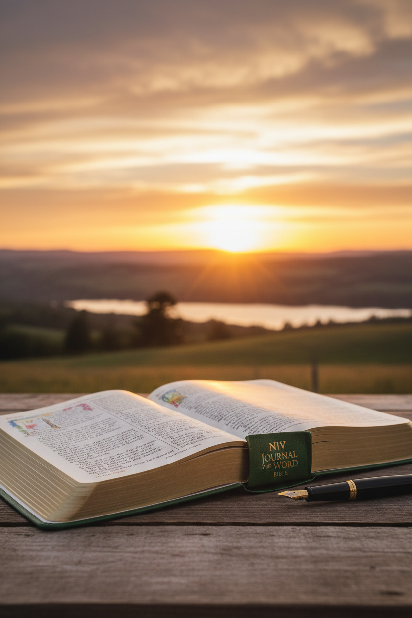 NIV Journal the Word Bible — Double-Column Leathersoft